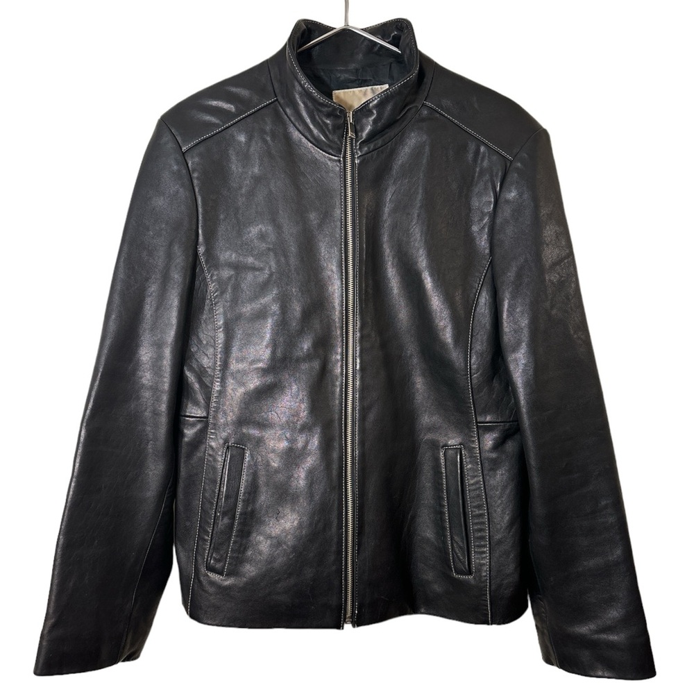 Michael Kors Size Large Genuine Leather Coat